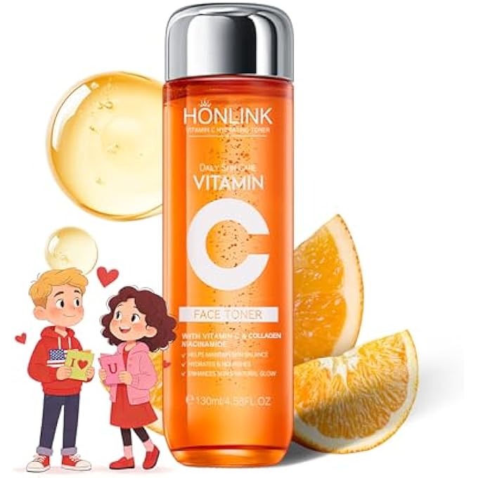 STRBOXONG 5X VITAMIN C TONER FACIAL CARE TONERS,GIFT FOR HER, HYALURONIC ACID HYDRATING FACIAL TREATMENT FOR EVEN SKIN TONE, SAFE GLOWING SKIN 130ML,K-BEAUTY, POPULAR SKINCARE PRODUCTS - Image 1